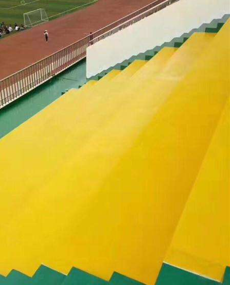 安康球场台阶翻新修补改造